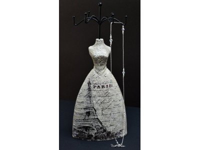 Handmade design brillenkoordje, wit met kralen