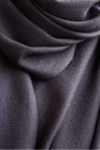 Echte pashmina sjaal of stola XL, grijs